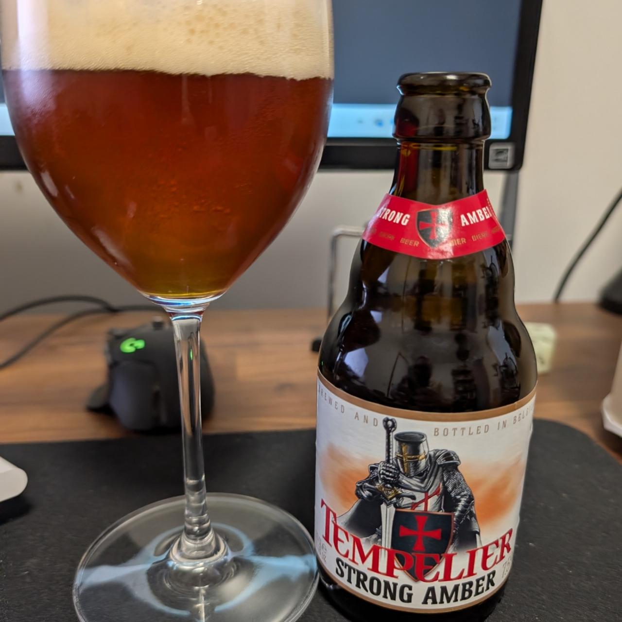 Tempelier Strong Amber van Brouwerij Corsendonk